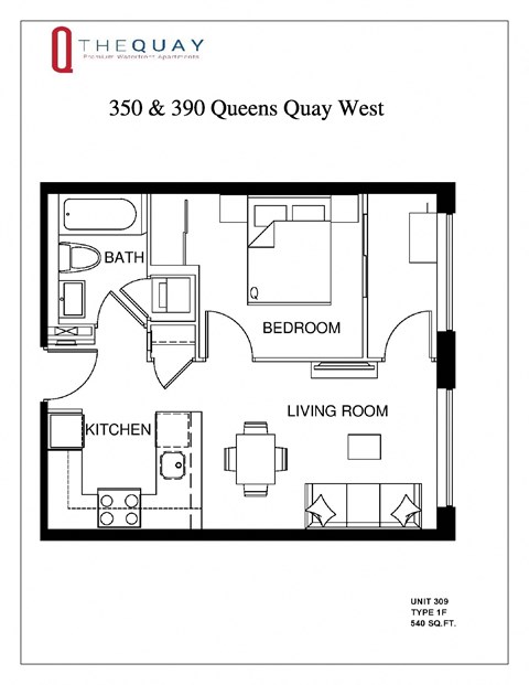 350 Queens Quay West 1-3 Beds Apartment for Rent - Photo Gallery 18